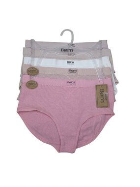 Born Womens Organic Cotton Briefs 5-Pack Medium Soft Pastels Stretch Fabric